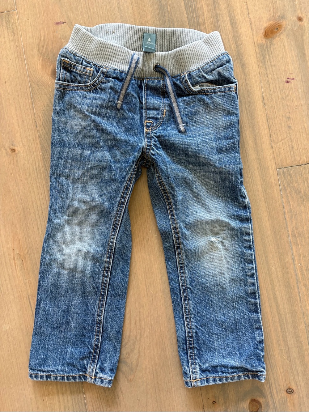 GAP Kids Blue Knit-Waist Denim Jeans
